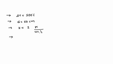 a-temperature-difference-of-500c-is-applied-across-a-fireclay-brick-10-cm-thick-with-thermal-conductivity-10-wm-c-determine-the-heat-transfer-rate-per-square-meter-area-answer-5-kwm2-or-kjm2-34176