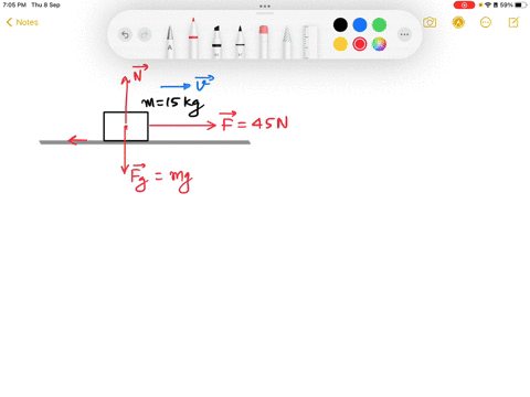 a-horizontally-applied-tension-of-45-n-will-pull-a-15-kg-block-across-a-horizontal-surface-at-constant-speed-what-is-coefficient-of-kinetic-friction-between-the-block-and-the-surface-01163