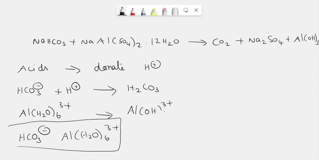 SOLVED: Baking powder contains NaHCO3 and NaAl(SO4)2Â·12H2O salts. In ...