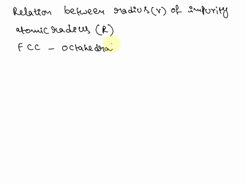 (a) Compute the radius r of an impurity atom that will just...