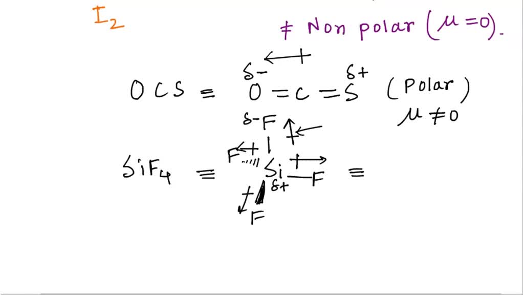 Ocs Atom Closest To Negative Side SOLVED: Text: Decide whether each molecule or polyatomic ion is polar
