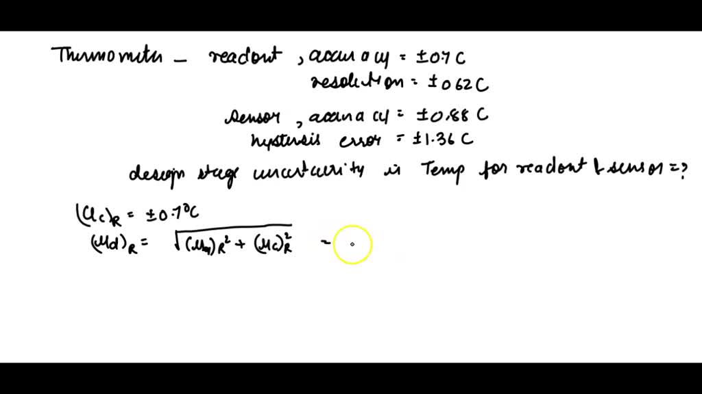 SOLVED: A temperature sensor has an operating temperature range of 0Â°C ...