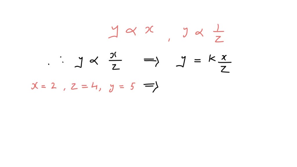 SOLVED If Y Varies Directly As X And Inversely As Z And Y 5 When X 2 solved-if-y-varies-directly-as-x-and-inversely-as-z-and-y-5-when-x-2