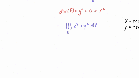 use-the-divergence-theorem-to-calculate-the-surface-integral-f-ds-that-is-calculate-the-flux-of-f-across-s-fx-y-z-cos-z-xy2-i-xe-z-j-sin-y-x2z-k-s-is-the-surface-of-the-solid-bounded-by-the-46953