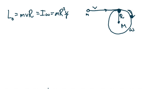 consider-ereely-rotating-merry-go-round-o-mass-m-radius-r-that-is-initially-at-rest-person-of-mass-in-running-at-speed-jumps-onto-the-merry-go-round-see-the-sketch-below-the-person-sticks-to-50585