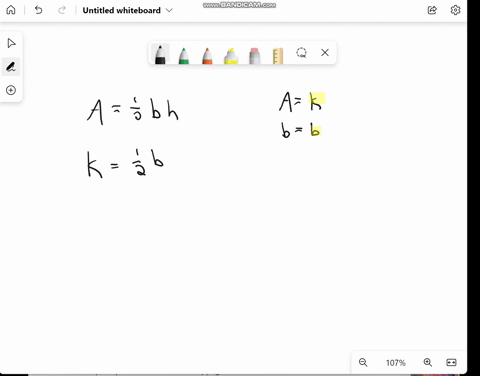the-area-k-of-a-triangle-whose-base-is-b-and-whose-height-is-h-is-__________-34583