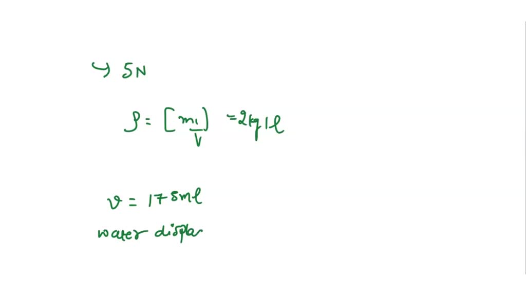 SOLVED: When immersed in a container filled with water, a ball of mass