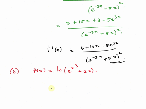 5-find-the-first-derivative-of-the-following-functions-e3x-a-flx-e-3x-5x-b-flx-lnex3-2x-c-fx-sinvx2-l-1-x-sinx-d-fx-1cosx-e-flx-sec-x-60165