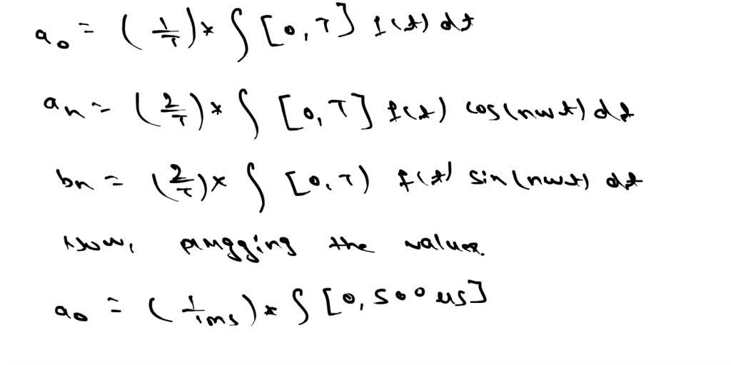 SOLVED: #4 Consider the rectangular waveform as shown below. Use the ...