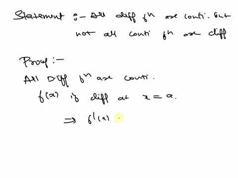 prove-or-disprove-all-differentiable-functions-are-continuous-but-not-all-continuous-functions-are-differentiable-80934