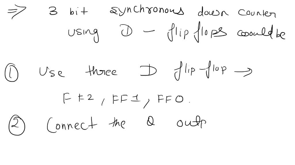 design of synchronous mod 2 counter using d flip flop