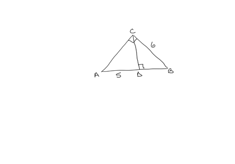 3-in-the-diagram-below-of-right-triangle-abc-cd-is-the-altitude-to-hypotenuse-ab-cb-6-and-ad-5-what-is-the-length-of-bd-18156