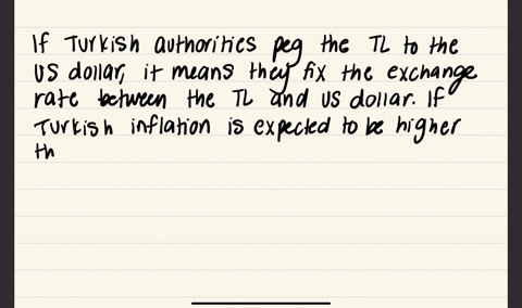 1-suppose-turkish-authorities-peg-the-tl-to-us-dollar-but-the-turkish-inflation-is-expected-to-be-higher-than-us-inflation-for-a-long-period-would-it-be-possible-to-keep-the-tl-interest-rate-at-the-sa