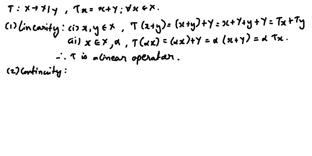 SOLVED for a normed space X the map T X> X/Y given by Tx = x + Y