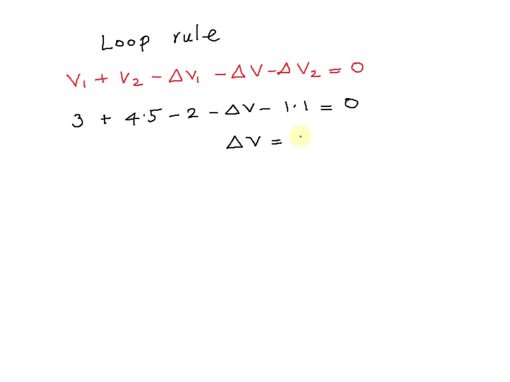 SOLVED 10, Three resistors connected in series have individual voltages labeled AV, AVi and AVs