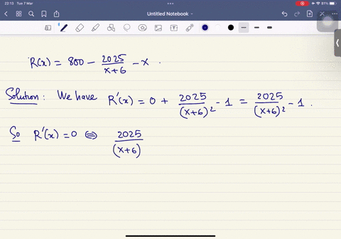 the-revenue-function-for-one-product-firm-given-by-the-following-equation_-2025-rx-800-x6-find-the-value-of-x-that-results-in-maximum-revenue-the-maximum-revenue-results-when-x-88583