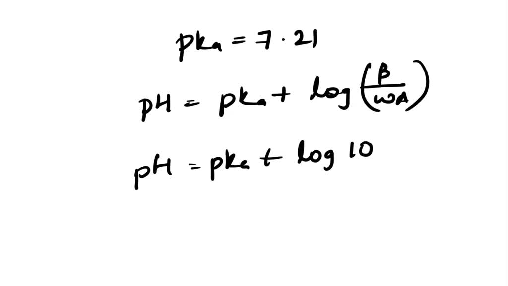 Solved: The Pka Of Phosphoric Acid Is 7.21. What Is The Useful 