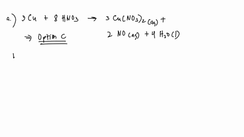 copper-metal-reacts-with-dilute-nitric-acid-according-t0-the-following-equation-cu-s-hno-aq-cunoz-aq-no-g-hzo-the-balance-equation-is-zcu-s-4hnoz-aq-2-cunozz-aq-2no-g-2hzo-4-3cu-s-4hnoz-aq-c-23575