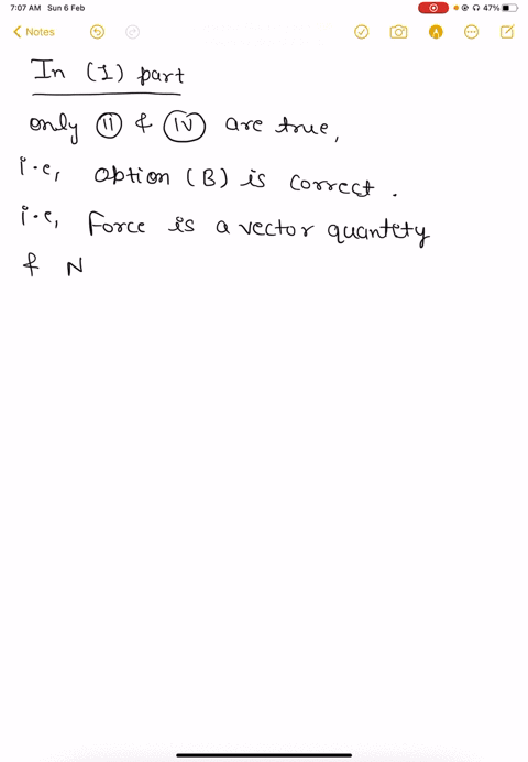 1which-of-the-following-isare-true-i-force-is-a-scalar-quantity-ii-force-is-a-vector-quantity-iii-a-force-is-a-push-or-a-pull-between-objects-that-occurs-only-when-the-objects-are-in-physica-41327