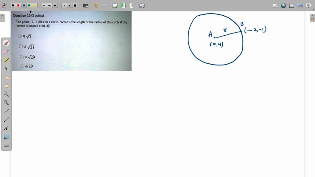 SOLVED Question 2 of 25 The points (4,2) and (8,3) are the endpoints