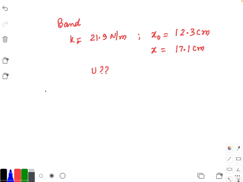 an-elastic-band-with-a-spring-constant-of-219-nm-is-123-cm-long-at-equilibrium-you-stretch-the-elastic-so-that-its-total-length-is-now-171-cm-how-much-elastic-potential-energy-is-stored-in-t-59694