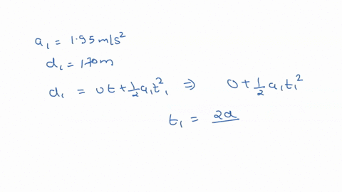 7-a-car-starting-from-rest-moves-in-a-straight-line-with-a-constant-acceleration-of-195-ms2-for-a-distance-of-170-m-then-slows-down-to-a-stop-with-a-constant-deceleration-of-290-ms2-what-is-61915