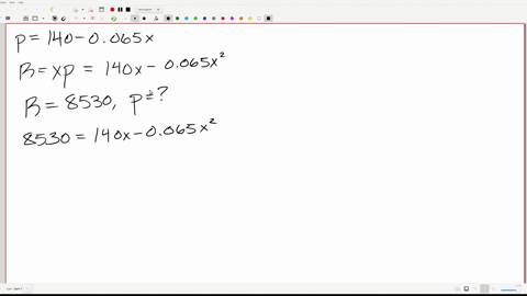 point-the-demand-equation-for-a-certain-product-is-given-by-p-140-0065x-where-p-is-the-unit-price-in-dollars-of-the-product-and-x-is-the-number-of-units-produced-the-total-revenue-obtained-b-65863