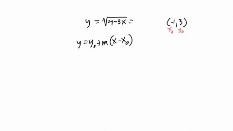 consider-the-following-curve-y-the-square-root-of-4-5x-find-the-slope-m-of-the-tangent-line-at-the-point-1-3-m-find-an-equation-of-the-tangent-line-to-the-curve-at-the-point-1-3-y-21475