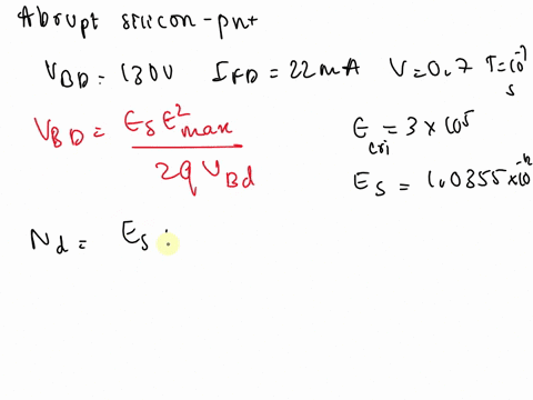 8-design-an-abrupt-si-p-n-junction-diode-that-has-a-reverse-breakdown-voltage-of-130-v-and-has-a-forward-bias-current-of-22-ma-at-v07voltassume-r10s-40097