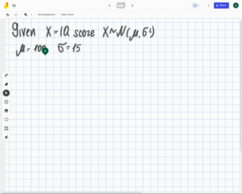 iq-test-scores-are-normally-distributed-with-a-mean-of-100-and-a-standard-deviation-of-15-find-the-x-score-that-corresponds-to-a-z-score-of-233-77085