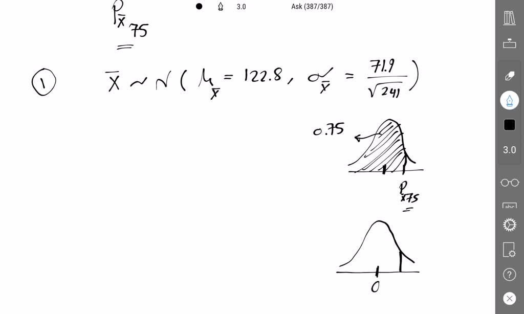 SOLVED: A distribution of values is normal with a mean of 149.2 and a ...