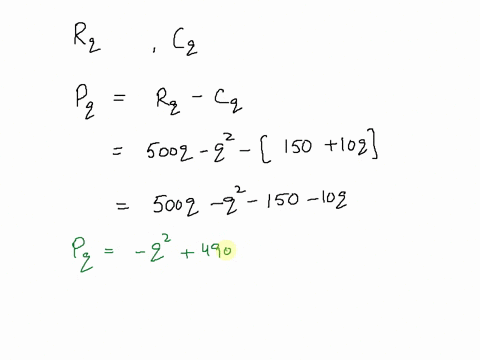 the-revenue-from-selling-q-items-is-rq500q-q2-and-the-total-cost-is-cq15010q-write-a-function-that-gives-total-profit-earned-and-find-the-quantity-which-maximizes-the-profit-41035