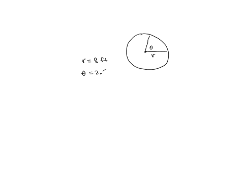 find-the-are-of-the-sector-with-a-radius-of-8ft-and-an-angle-of-25-radians-47254
