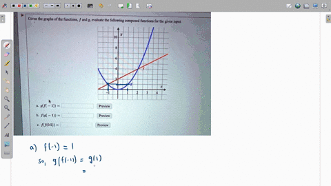 given-the-graphs-of-the-functions-f-and-g-evaluate-the-following-composed-functions-for-the-given-input-gf-1-previcw-fg-i-previcw-ff05-preview-52133