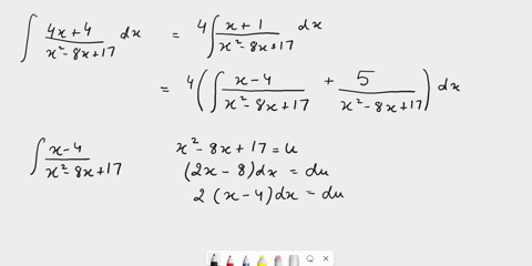 4x-4-evaluate-j-dx-x2-_-8x-17-33564