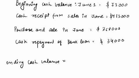 use-the-following-information-to-determine-the-ending-cash-balance-to-be-reported-on-the-june-30-month-end-cash-budget-beginning-cash-balance-on-june-1-73000-cash-receipts-from-sales-in-june-92107