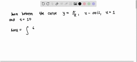 find-the-area-between-the-curve-and-the-x-axis-over-the-indicated-interval-y-5x-1-10