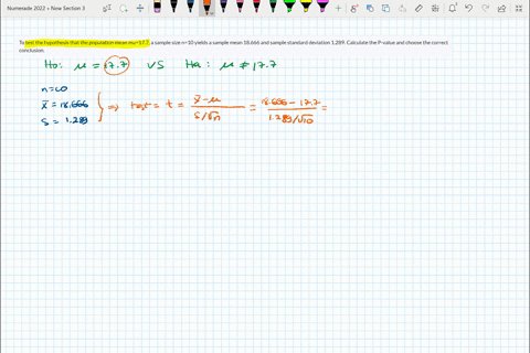 to-test-the-hypothesis-that-the-population-mean-mu177-a-sample-size-n10-yields-a-sample-mean-18666-and-sample-standard-deviation-1289-calculate-the-p-value-and-choose-the-correct-conclusion-50413