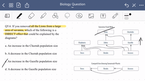 the-diagrams-below-show-very-simplified-species-relationships-for-certain-areas-of-african-savanna-recall-what-the-direction-of-arrows-means-for-each-type-of-diagram-then-use-these-simplifie-14176