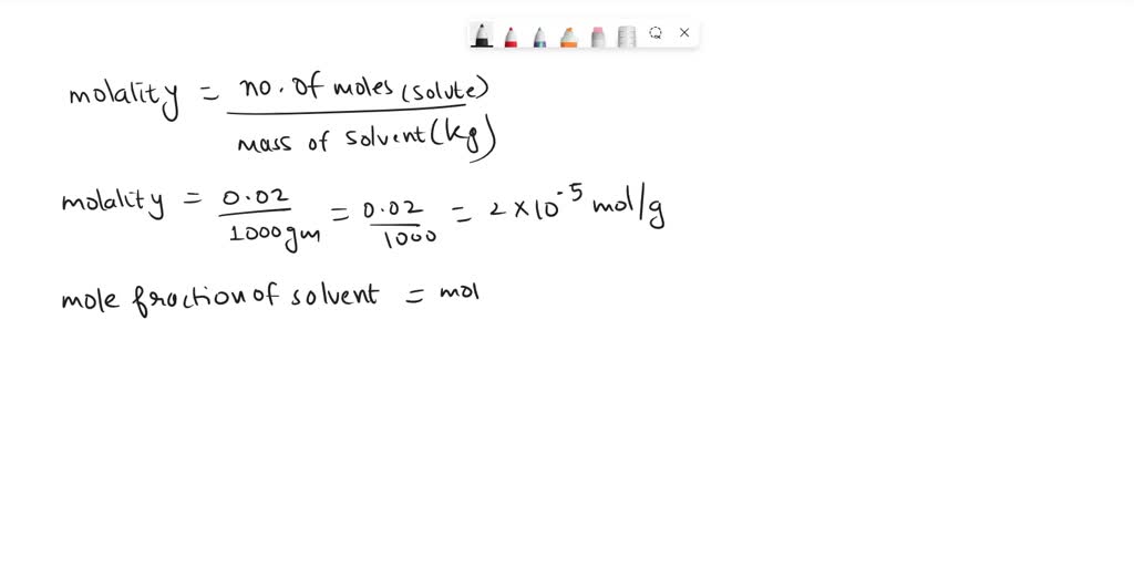 SOLVED: A non-volatile solute depresses the freezing point of ...