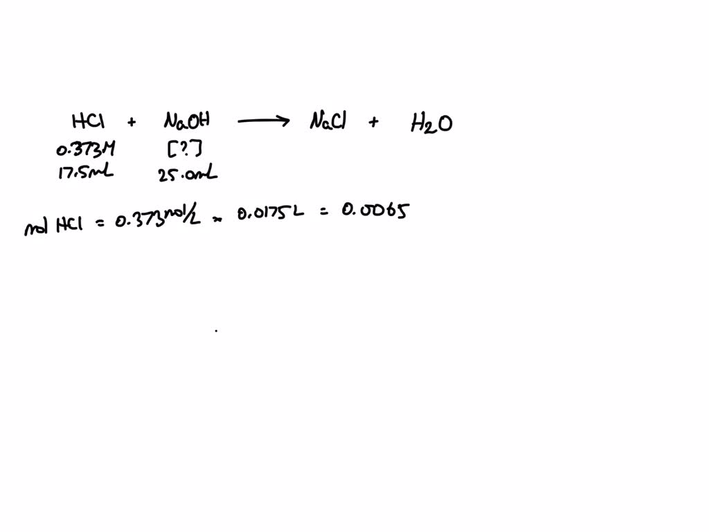 SOLVED: Calculate the concentration (in molarity) of an NaOH solution ...