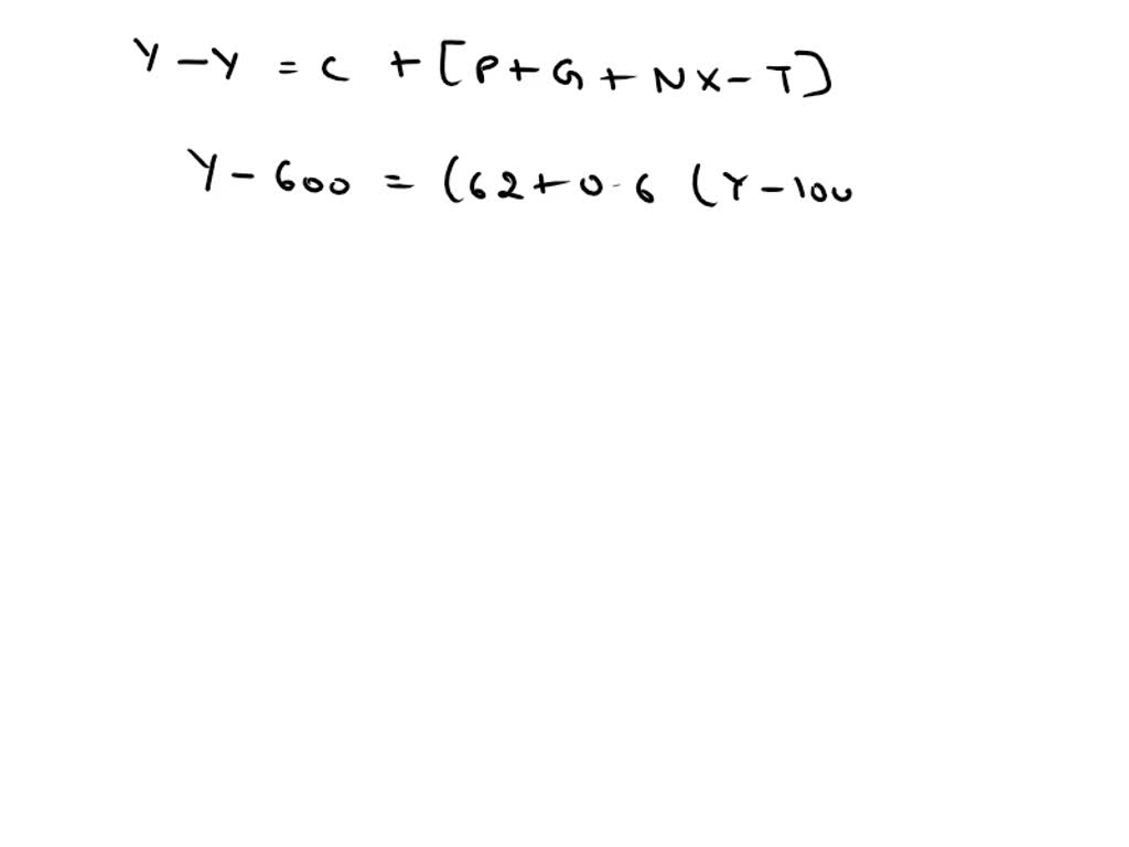 SOLVED: Could someone explain how to solve this? Thanks! An economy is ...