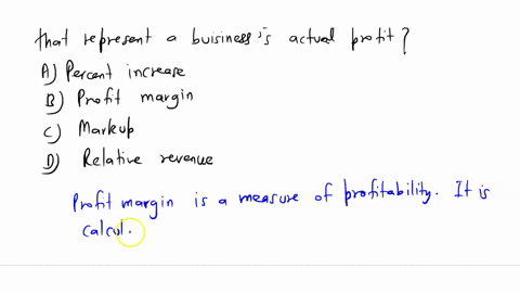 what-term-refers-to-the-percent-of-total-revenues-that-represent-a-businesss-actual-profit-a-percent-increase-b-profit-margin-c-markup-d-relative-revenue-60982