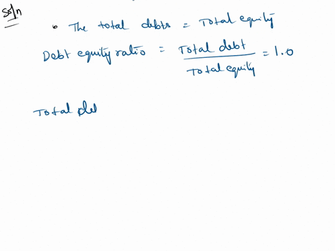 if-the-firm-has-a-debt-equity-ratio-of-10-then-its-total-debt-ratio-must-be-which-one-of-the-following-please-explain-the-reasoning-61276