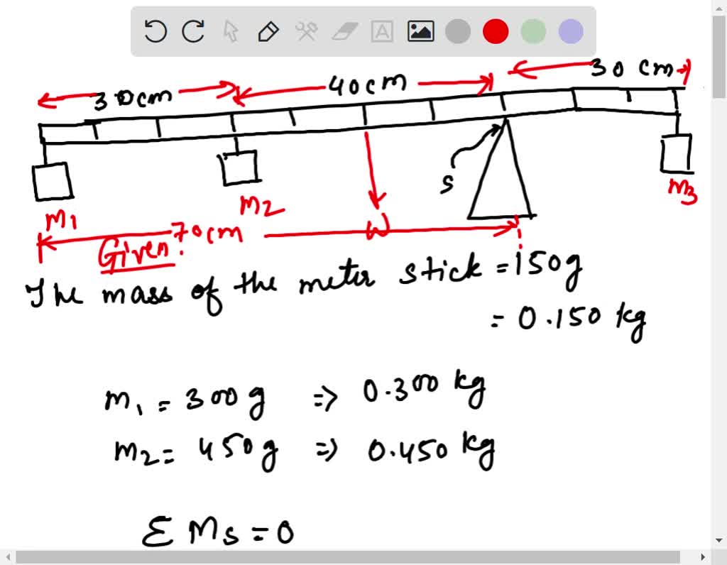 SOLVED: 'The system below is balanced if m1 = T2 mg: 30 cm 40 cm 30 cm m1  m2 m3 Image from Lumen Lcarning Truc Falsc'