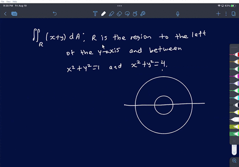 evaluate-the-given-integral-by-changing-to-polar-coordinates-ffcxyda-where-r-is-the-region-that-lies-to-the-left-of-the-y-axis-between-the-circles-x-y2-1-and-x2-y2-4-15-points-62835