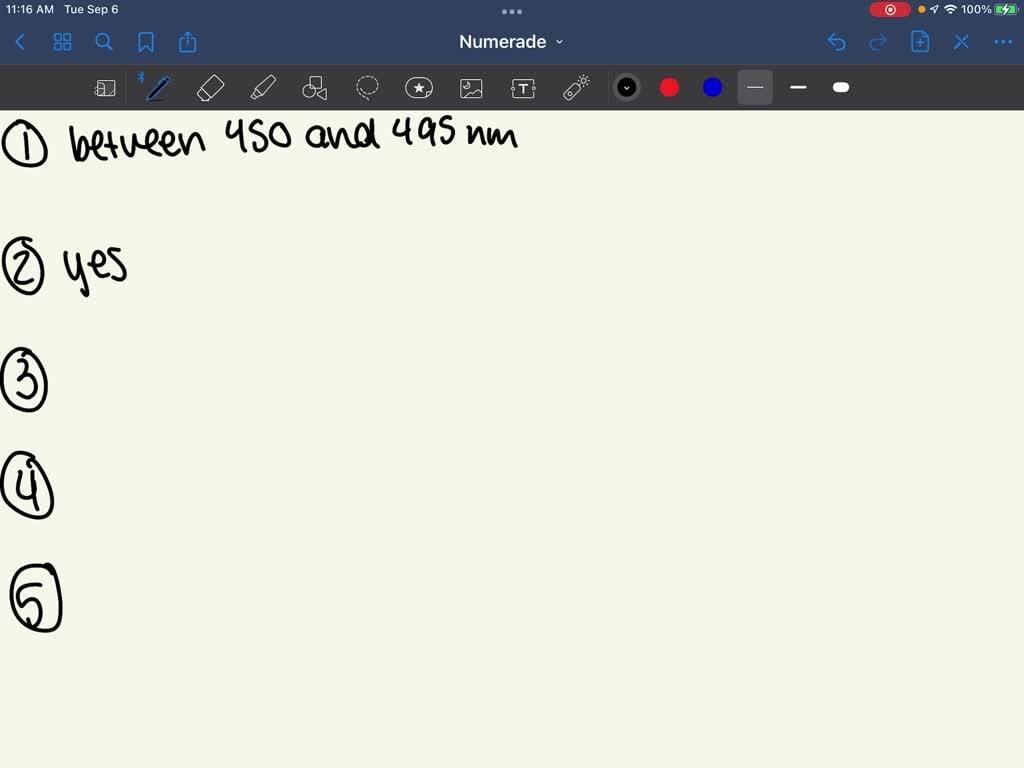SOLVED WAVELENGTH OF LIGHT (*) The light source for optical