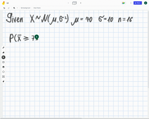what-is-the-probability-of-obtaining-a-random-sample-of-size-16-with-a-sample-mean-of-73-or-higher-10-70