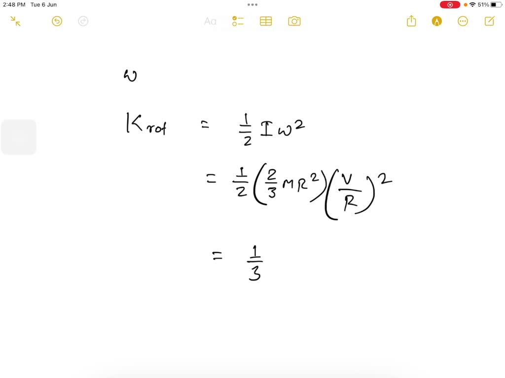 SOLVED: A 4 kg hollow sphere is rolling on a horizontal surface without