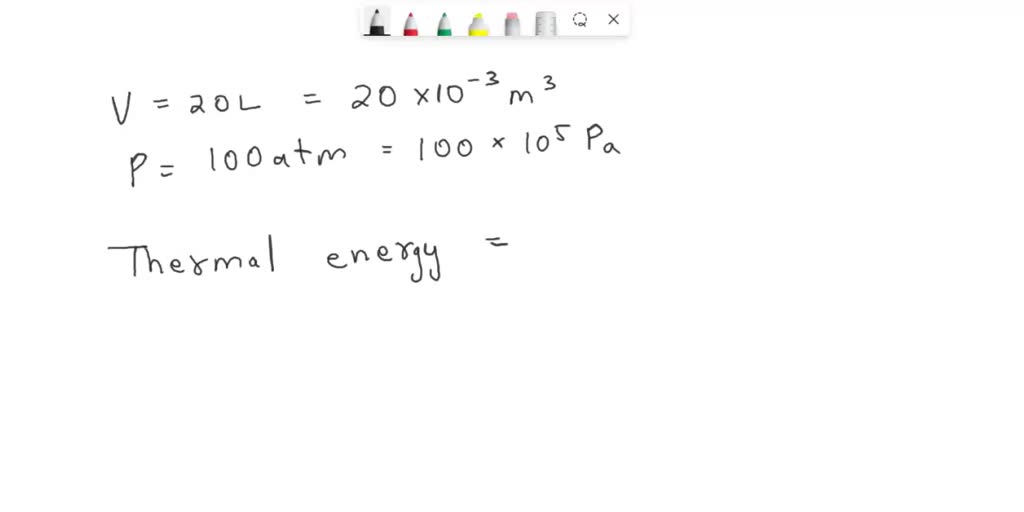 SOLVED Oxygen (2 points) cylinder of pure oxygen has a volume of 20